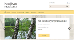 Desktop Screenshot of hausjarvenseurakunta.fi