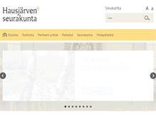 Tablet Screenshot of hausjarvenseurakunta.fi